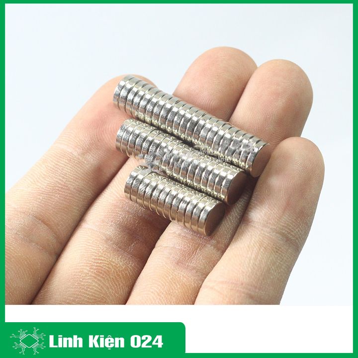 Bộ 3 Viên Nam Châm Đất Hiếm 10x3mm Không Lỗ ( Từ Tính Hút Cực Mạnh )
