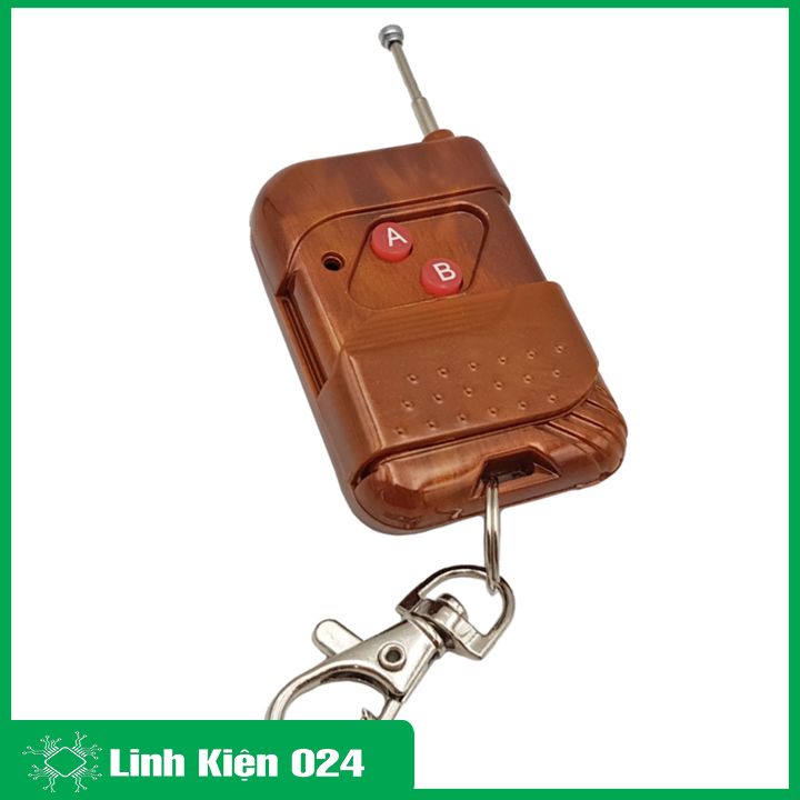 Tay Phát RF315MHZ - 2 Kênh Vỏ Gỗ