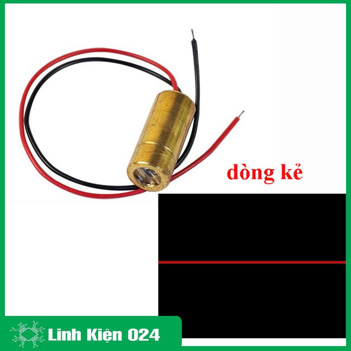 Đầu Phát Laze 9mm 3V 5mW Sáng Đỏ