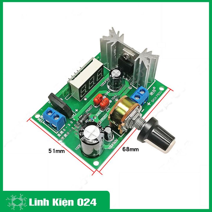 Module Nguồn LM317 Input 3-30VDC/3-20VAC (K2H17)