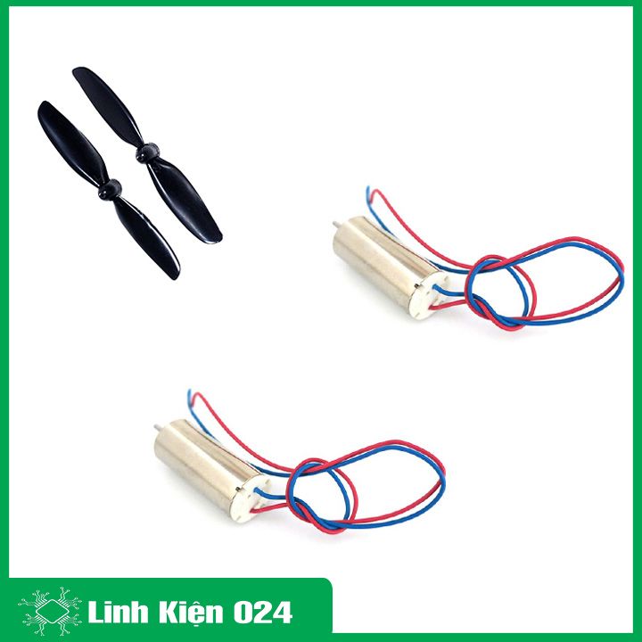 Bộ 2 Động Cơ Máy Bay Coreless 720 Và 2 Cánh 75mm