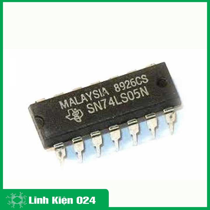 Chíp 74LS05 Hex Inverter DIP14 (K9H15)