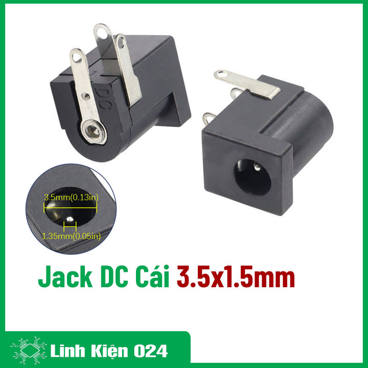Jack DC Cái 3.5x1.5mm  (k1k3)