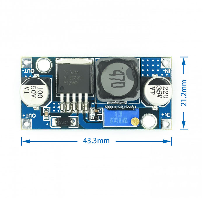 Module Tăng Áp Boost DC-DC XL6009 5 - 40V - 4A (K2C4)