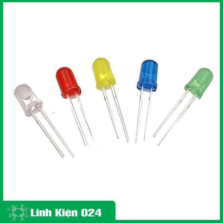 Led Phủ Màu Phi 3 Gói 1000 Bóng - Chân Dài(Ánh Sáng Màu) - Đỏ