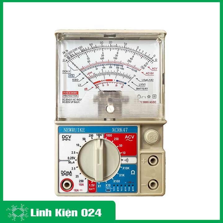 Đồng Hồ Vạn Năng Chính Xác Cao Có Bảo Vệ Mạch XCRK47 Có Hộp Bảo Vệ Bên Ngoài