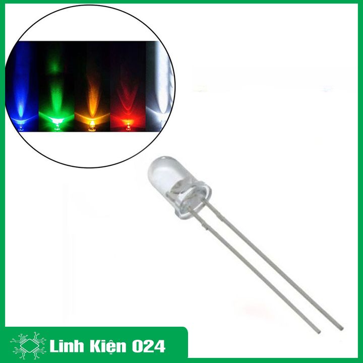 Led Đơn Siêu Sáng 3mm Gói 1000 Bóng - Chân Dài (Ánh Sáng Tinh Khôi)