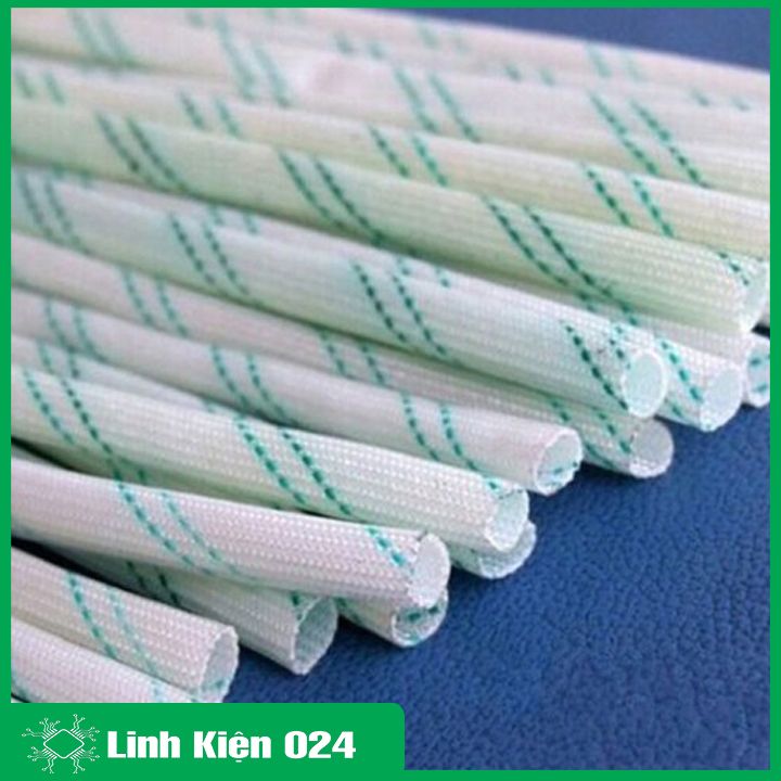 Bộ 5 Ống Gen Cách Điện Sợi Thủy Tinh 2,3,4,5,6mm Mỗi Loại 1m Chịu Nhiệt Cao