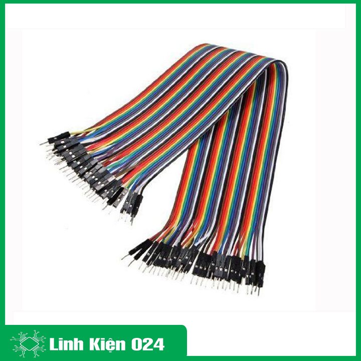 Dây Nối 40P 7 Màu Dài 30Cm ( 2 Đầu Đực Đực ) - 10 Sợi
