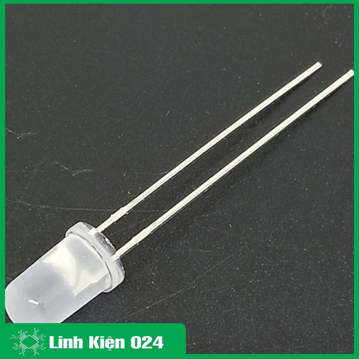 Gói 100 Con Led Đục 5mm - Trắng