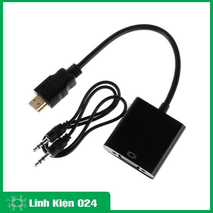 Cáp Chuyển HDMI To VGA Có Âm Thanh