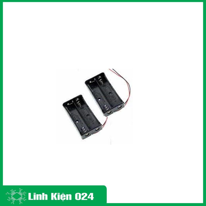 Bộ 2 Hộp Đế Đựng Pin 3,7V 18650 Nối Tiếp 2 Pin