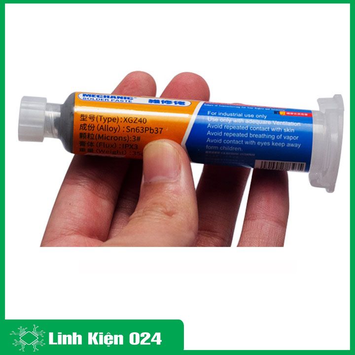 Thiếc Bột Mechani Solder Paste XG-Z40 35G Dạng Tuýp Sn63/Pb37