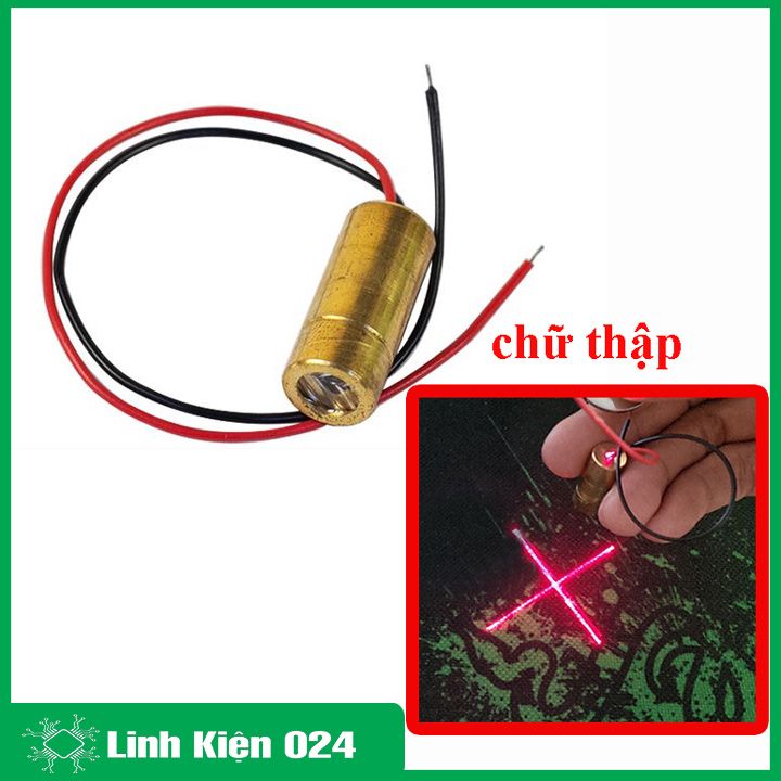 Đầu Phát Laze 9mm 3V 5mW Sáng Đỏ