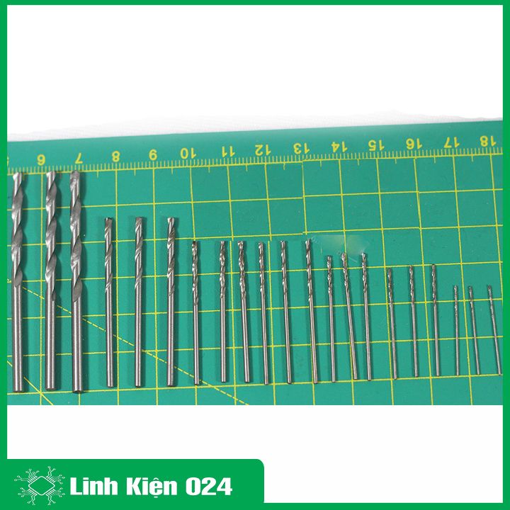 Bộ 21 Mũi Khoan 0.6-0.8-1.0-1.2-1.5-2.0-3.0mm Mỗi Loại 03 Chiếc