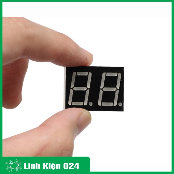 Bộ 5 Led 7 Thanh 2 Số Đỏ Anode Chung 0.56 Inch