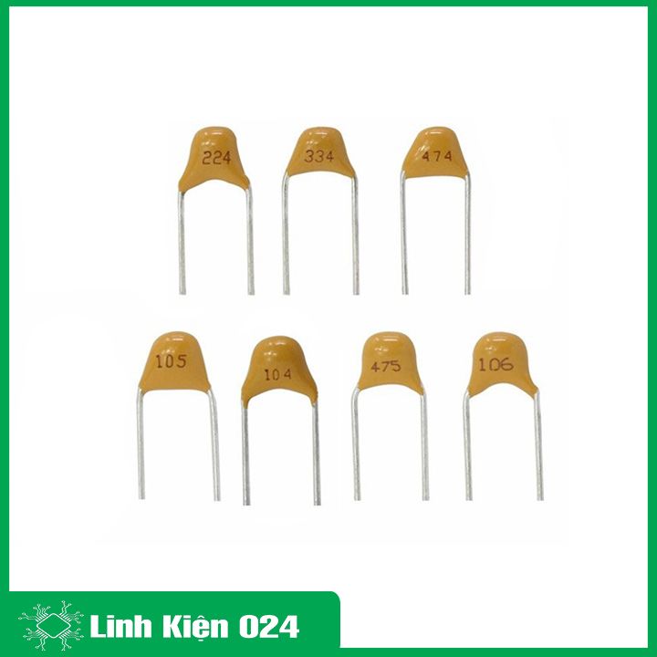 Gói 50 Con Tụ Gốm Vàng 50V Loại Tốt - 104 (0,1uf)