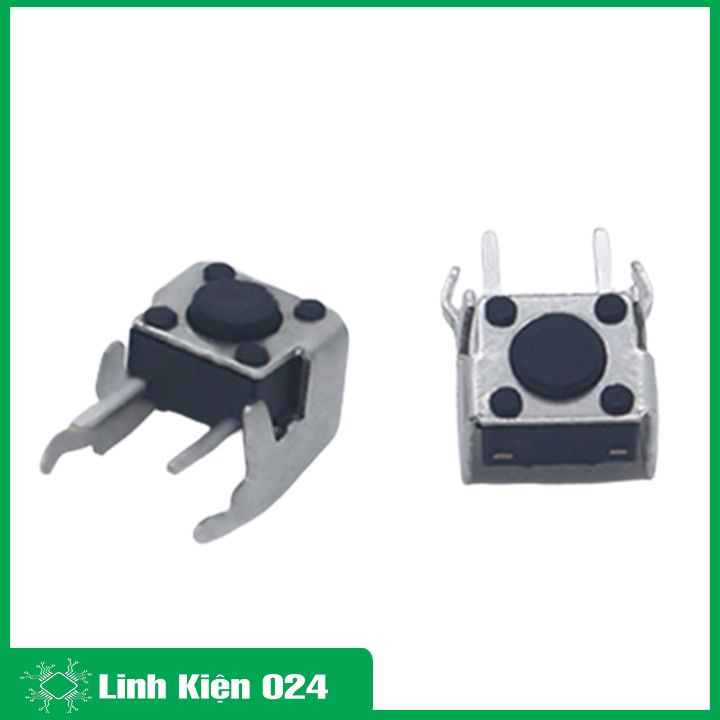 Nút Nhấn 6x6x5mm 2 Chân Vuông Bên Cạnh