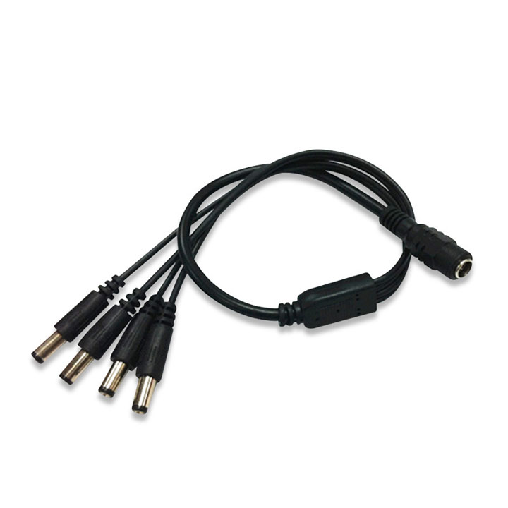 Dây Chia Nguồn DC 1 Ra 4 Đầu Jack DC 5.5x2.1mm