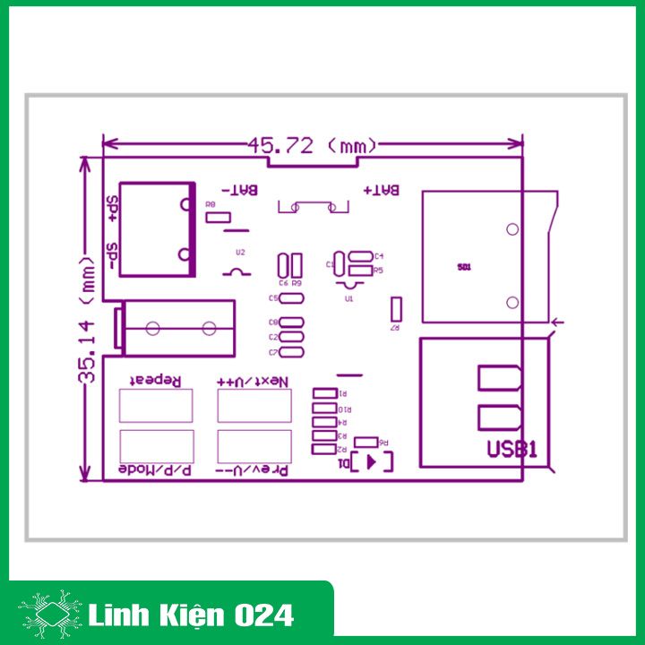 Module Giải Mã MP3+TF GM4563 (k5a8)