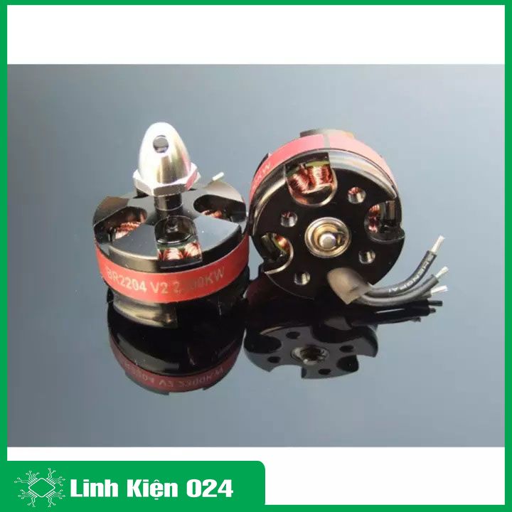 BỘ 2 ĐỘNG CƠ BRUSHLESS BR2204 2300KV