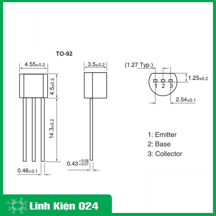 Gói 50 Con Transistor C828 TO-92 NPN 0,1A 25V