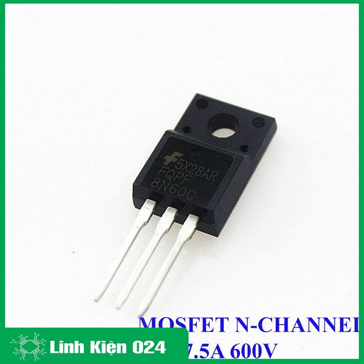 8N60 TO220 Mosfet N-CH 7.5A 600V (K9C2)