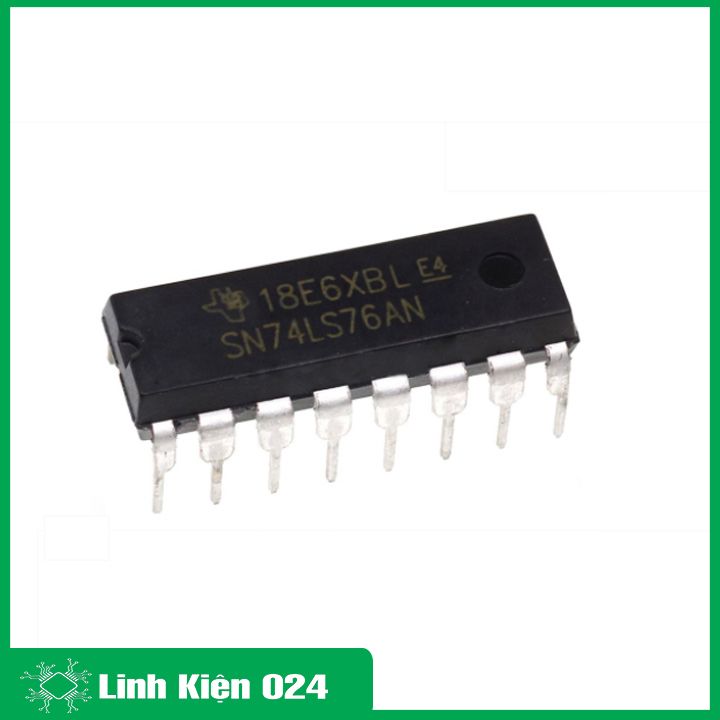 74LS76 Dual J-K Flip-Flop (with Preset and Clear) (K9H18)