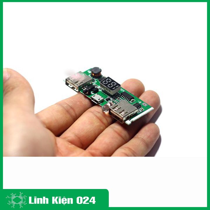 Module Sạc Pin Dự Phòng 18650 V3 2A Hiển Thị Led 7 Thanh (K2A3-2)
