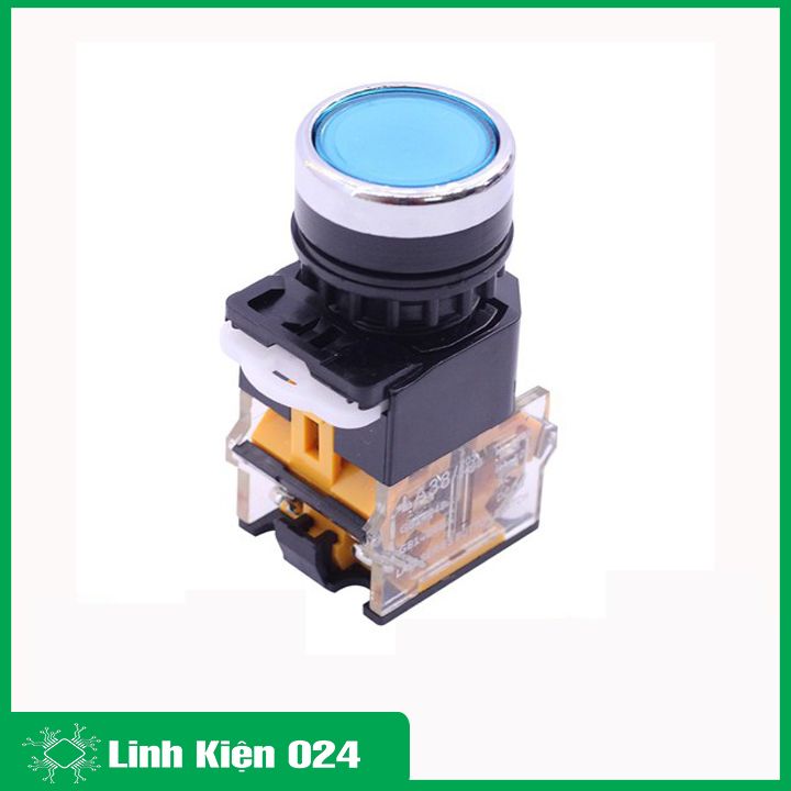 Nút Nhấn Đề Giữ Trạng Thái Không Đèn LA38 380V-10A 2 Tiếp Điểm Thường Mở