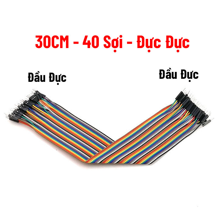 Dây Cắm Test Board 7 Màu Dài 30cm Đực-Cái/Đực-Đực-Cái-Cái