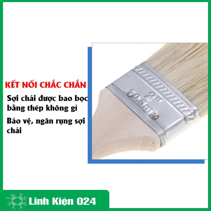 Chổi Vệ Sinh Mạch Quét Axetol Quét Sơn Cán Gỗ Sợi Siêu Dầy