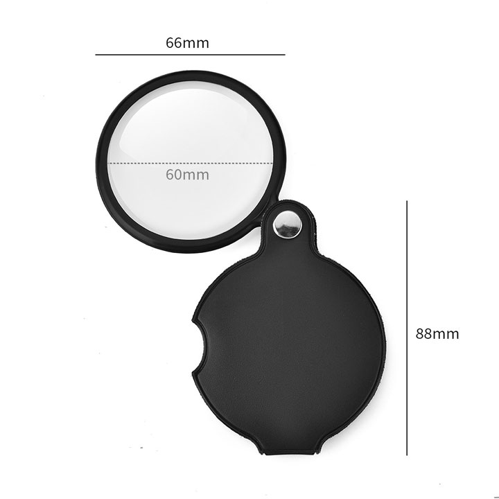 Kính Lúp Bao Da Cầm Tay 86034 60mm