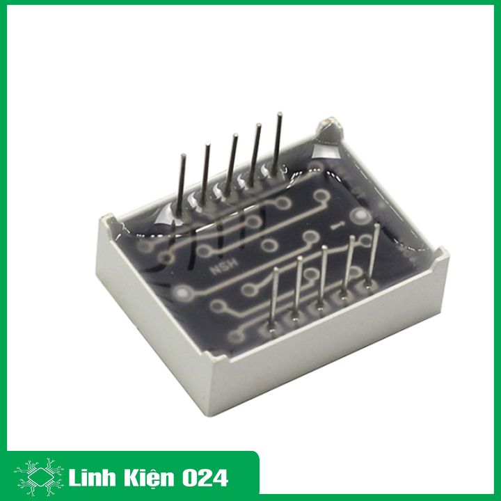Bộ 5 Led 7 Thanh 2 Số Đỏ Anode Chung 0.56 Inch