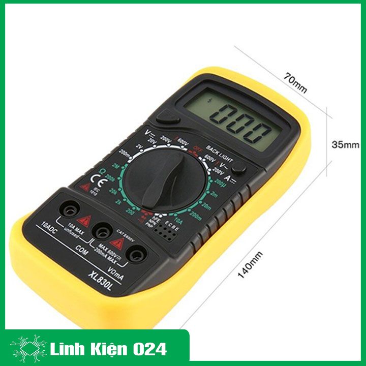 Đồng Hồ Đo Điện Tử XL830L Loại Tốt, Nhỏ Gọn