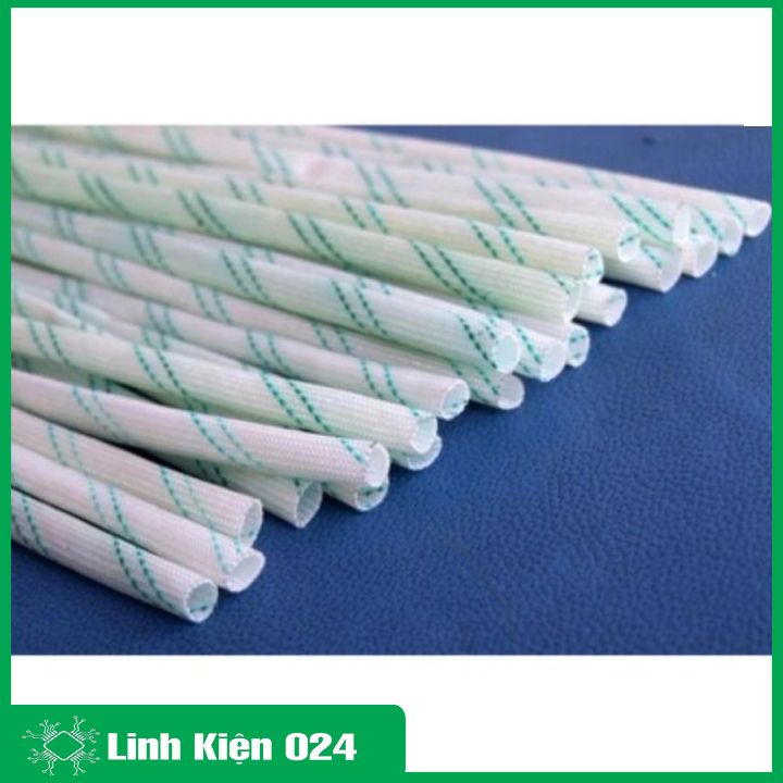Bộ 5 Ống Gen Cách Điện Sợi Thủy Tinh 2,3,4,5,6mm Mỗi Loại 1m Chịu Nhiệt Cao