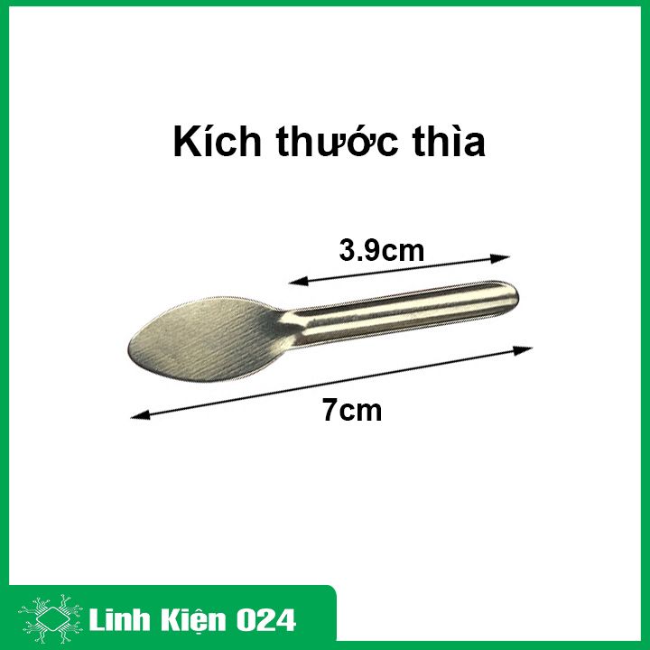 Thìa Thí Nghiệm Siêu Mỏng Thép Không Gỉ