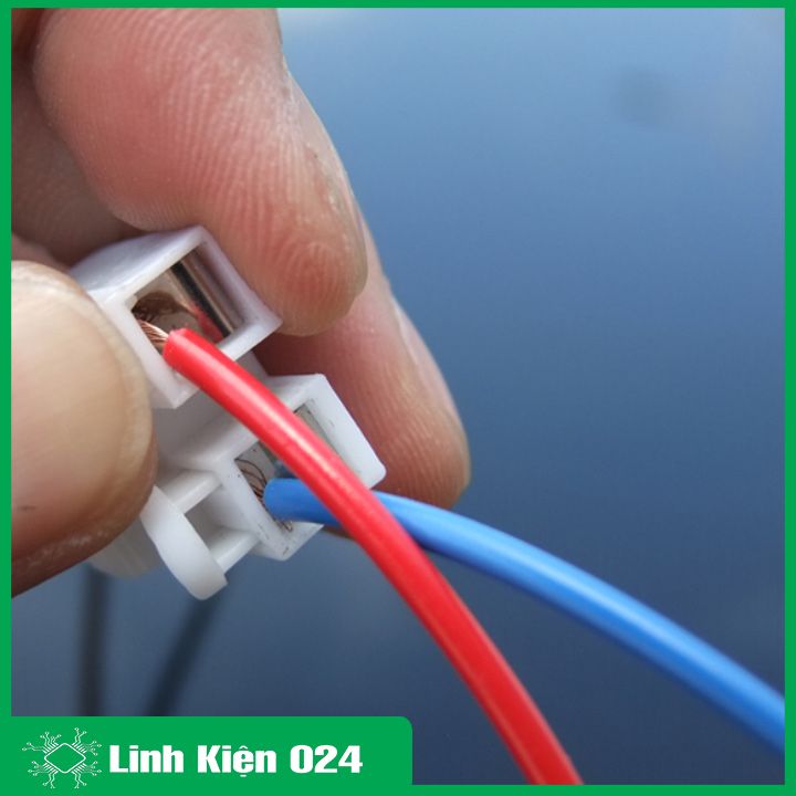 Bộ 10 Cầu Nối Dây Điện 2P- Trắng