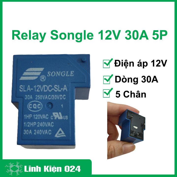 Relay Songle SLA 12V 30A 5 Chân