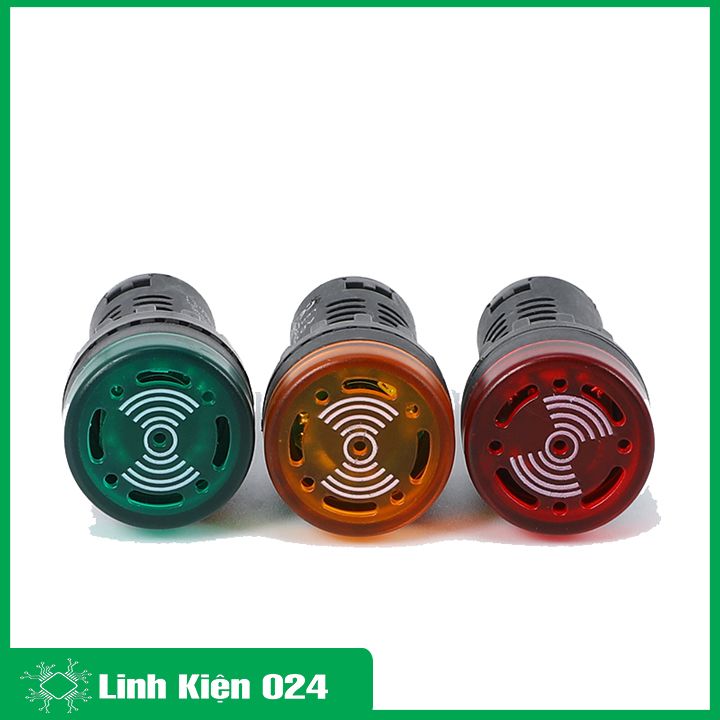 Đèn Báo Nguồn Có Còi AD16-22SM 220VAC