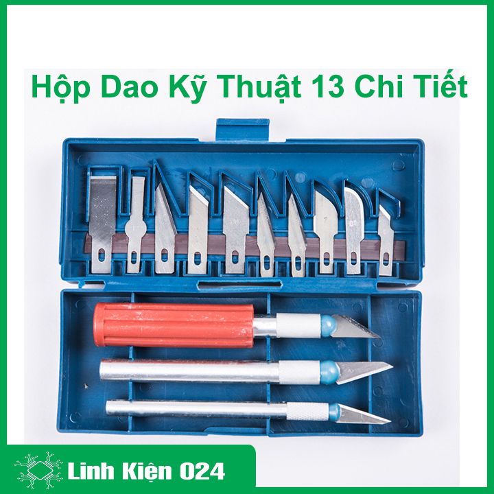 Hộp Dao Kĩ Thuật 13 Chi Tiết Dao Mổ Dao Đa Năng