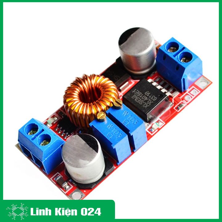 Module Hạ Áp Buck Bảo Vệ Quá Dòng Vin 4-38VDC Vout 1.25-36VDC 5A (K2E3)