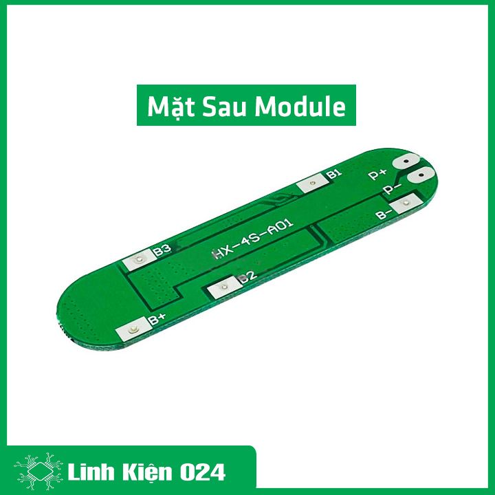 Module Bảo Vệ Pin Lithium 4 Cell 16.8V Dòng Xả 6A (K2I11-2)