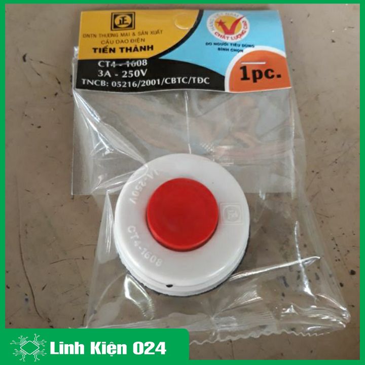 Nút Nhấn Chuông 3A-250V Tiến Thành 1608 CT4-1608