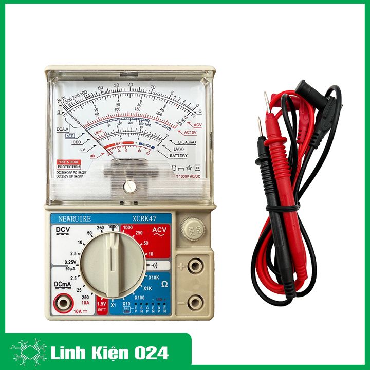 Đồng Hồ Vạn Năng Chính Xác Cao Có Bảo Vệ Mạch XCRK47 Có Hộp Bảo Vệ Bên Ngoài