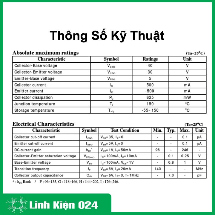 S9013 TO-92 TRANS NPN 0,5A 20V