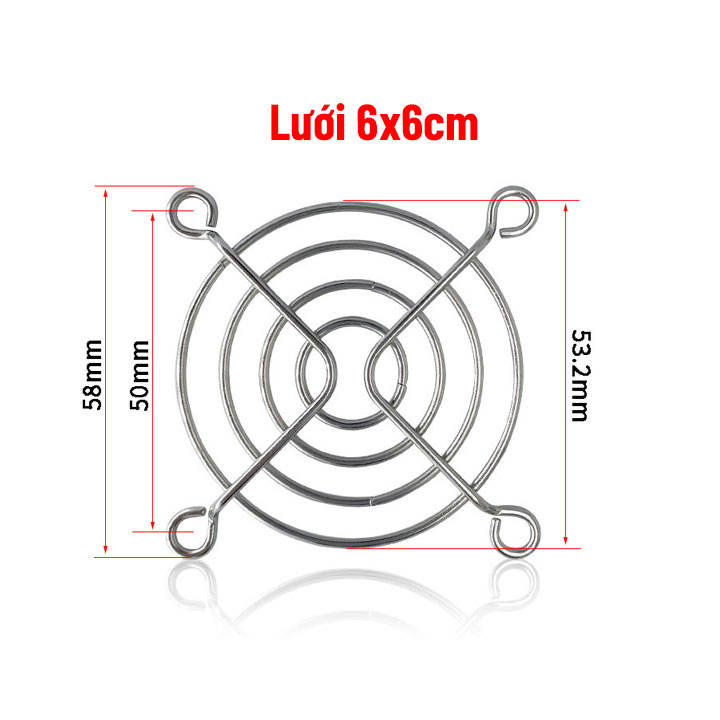 Lưới Bảo Vệ Quạt Tản Nhiệt Vuông
