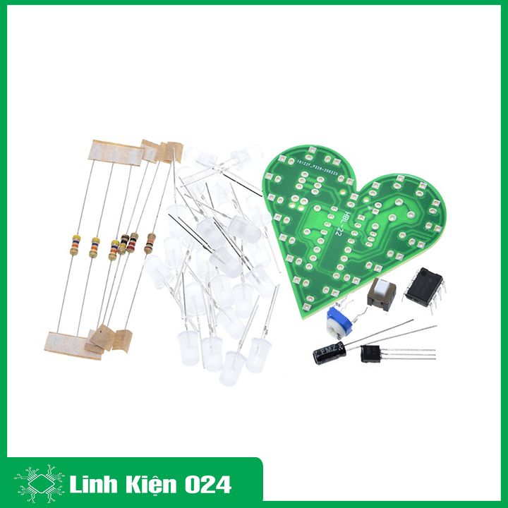 Bộ Mạch Trái Tim Mini Tự Ráp