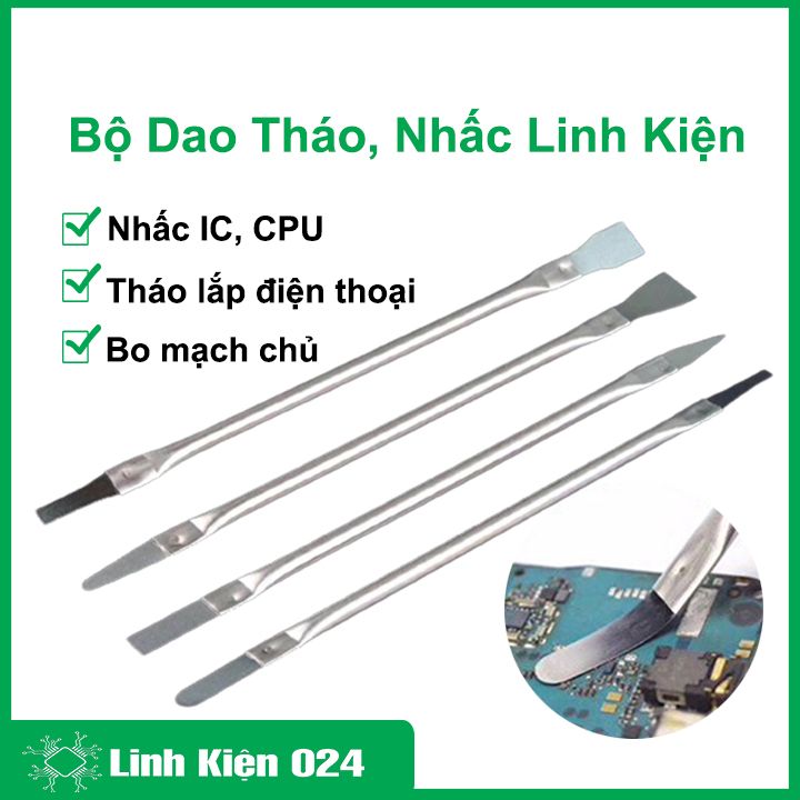 Bộ Dao Giúp Nhấc IC, CPU, Keo Tháo Lắp Điện Thoại, Bo Mạch Chủ