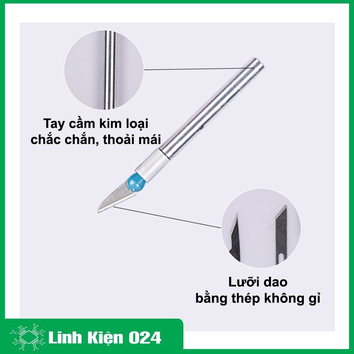 Bộ Dao Mổ Cán Bạc 6 Lưỡi Dao Kĩ Thuật